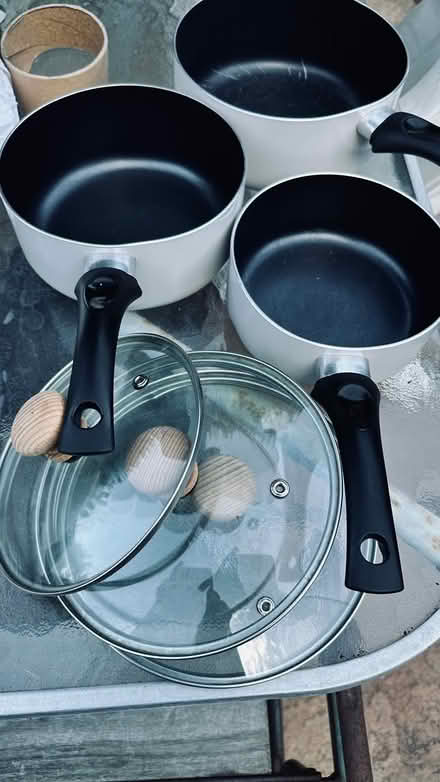 Photo of free Set of 3 saucepans (Sittingbourne ME10) #3