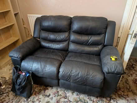 Photo of free Leather recliner sofa x 2 (Stockton-on-Tees TS18) #1