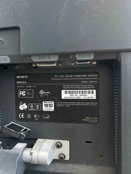 Photo of free Sony TFT LCD screen SDM-S74 (Eynesbury PE19) #3