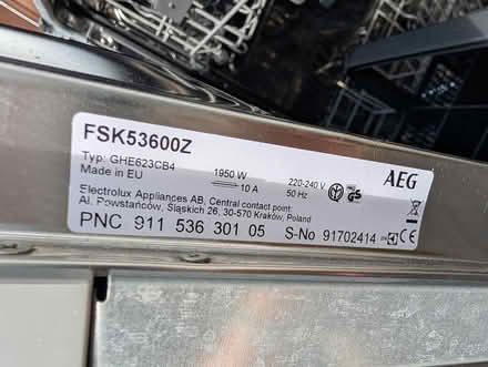 Photo of free AEG dishwasher (West wickham BR4) #3