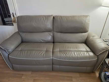 Photo of free Leather sofa and chait (Prestonpans EH32) #1