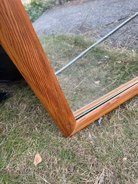 Photo of free Large wood framed mirror. Handmade (Green Lake) #2