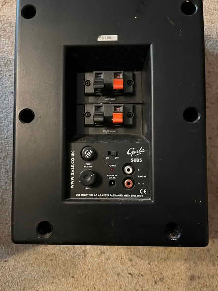 Photo of free Gale Sub 5 Woofer with AC adaptor (Cranleigh) #2