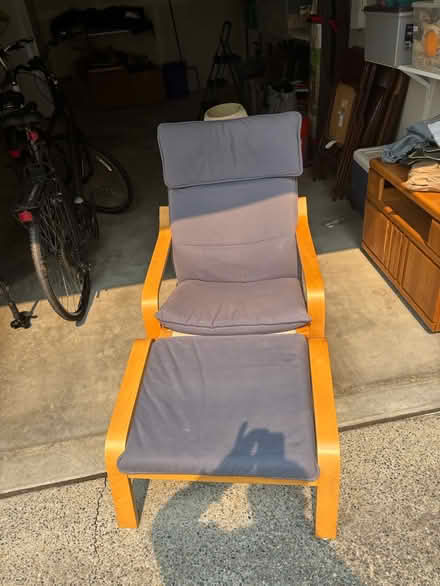 Photo of free IKEA chair and footrest (Mill Creek/Silver Firs) #1