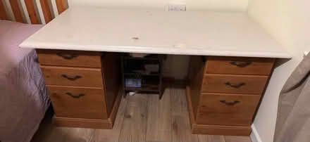 Photo of free Wooden desk (Chichester PO19) #2