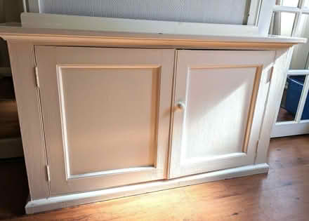Photo of free Wooden cupboard with shelves (Treuddyn CH7) #2