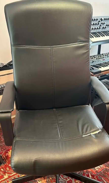 Photo of free IKEA adjustable office chair with arms (Chorlton M21) #1