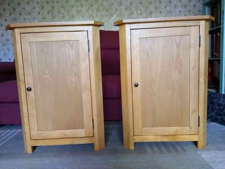 Photo of free Pair of Wooden Corner Cabinets (Bingham NG13) #1