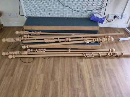 Photo of free Curtains and poles (Coberley) #1