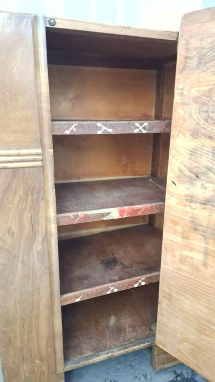 Photo of free 1930s tall boy cupboard (Bow) #2