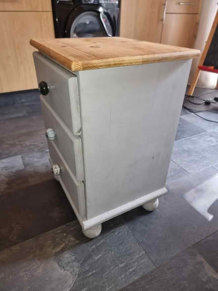 Photo of free Bedside table with 3 drawers (Hillsborough S6) #3