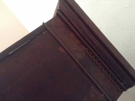 Photo of free Glass fronted dark wooden shelves (Ely CB6 west end) #3
