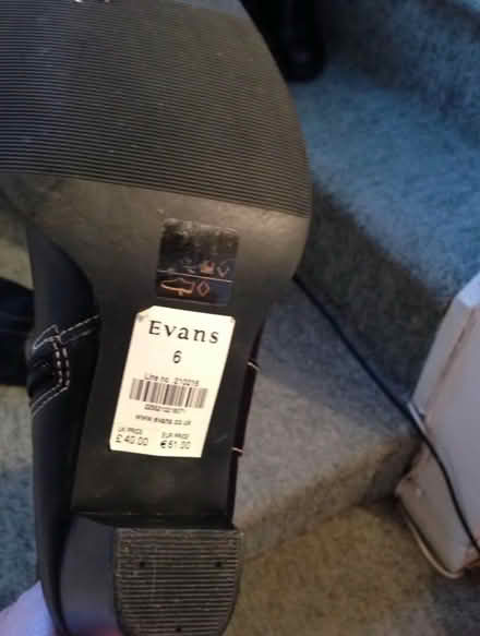 Photo of free Evans heeled boots size 6 (Brinnington SK5) #2
