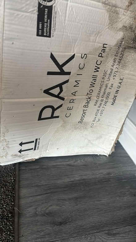 Photo of free RAK ceramic resort back to wall wc pan brand new (Ramsgate CT11) #1