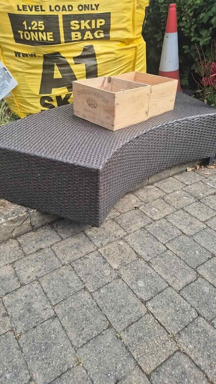 Photo of free Rattan 2 seater bench (Bray.Meath Road) #1