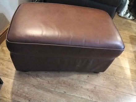 Photo of free Large brown tan footstool (Delapre NN4) #2