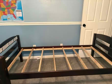 Photo of free Two twin size beds with mattress (Castleton) #4