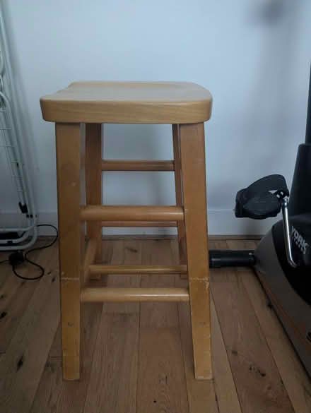 Photo of free Solid wooden stool (Se20, Penge) #2