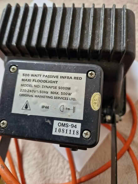Photo of free Infra red floodlight ( not working) (Juniper Green, EH14) #2