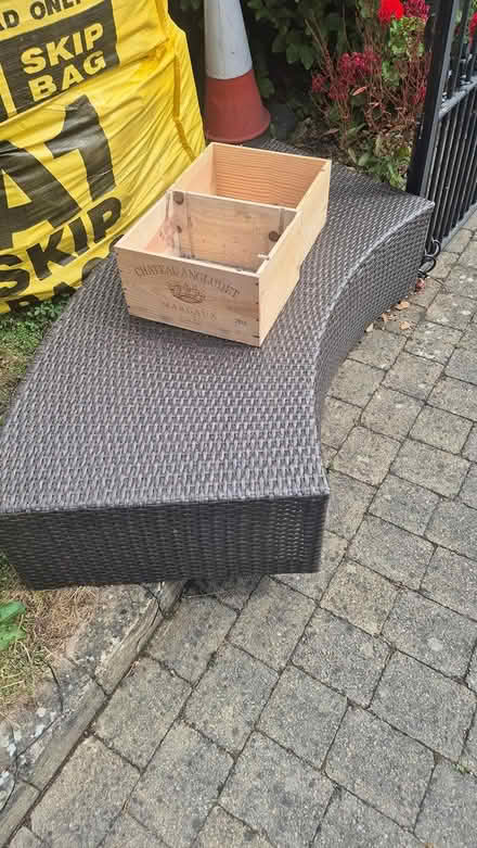 Photo of free Rattan 2 seater bench (Bray.Meath Road) #2