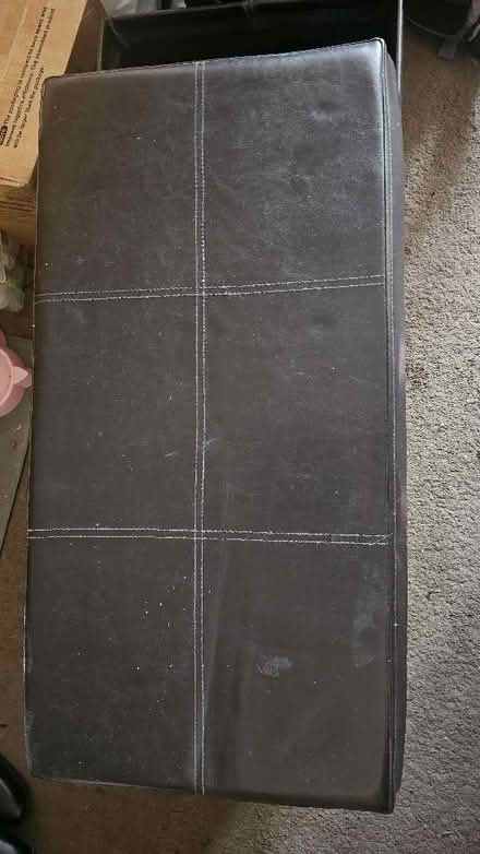 Photo of free Leather style ottoman (Stopsley LU2) #2