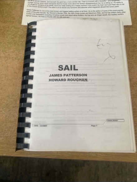Photo of free Manuscript By James Patterson (Cheshunt En8) #1