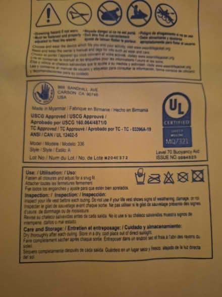 Photo of free Youth Lifejacket (Warden/St. Clair) #3