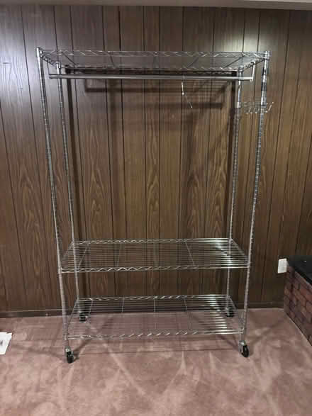 Photo of free Rolling Rack w/side hooks (Lake Ridge area) #2