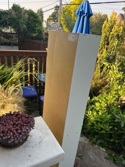 Photo of free Tall white narrow bookshelf (Green Lake) #4