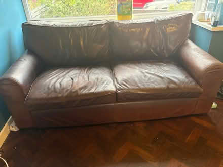 Photo of free Leather sofa and two chairs (Crumpsall M8) #1