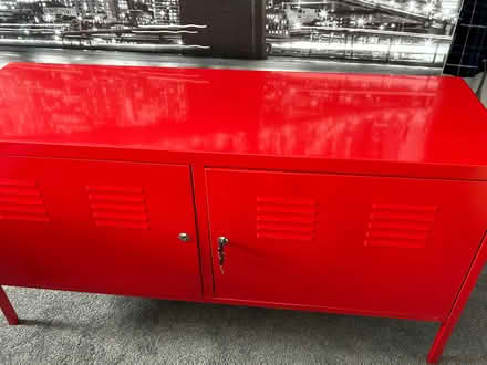 Photo of free Red metal cabinet (Currie EH14) #2