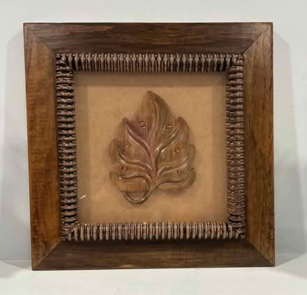 Photo of free Wood Carved Leaf Framed Art (West Falls Church Metro) #1