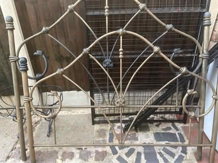 Photo of free King size wrought iron bed (Ashbourne rd area DE1) #1