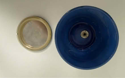 Photo of free Iridescent glass candle holder (1075 Valencia Avenue) #4