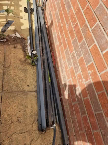 Photo of free Swing frame & metal poles - scrap? (Canon pyon HR4) #1