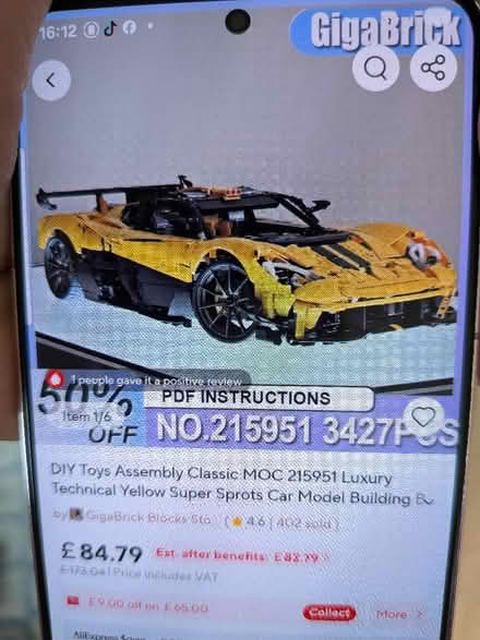Photo of free Lego like car without instructions (Shippon OX13) #1