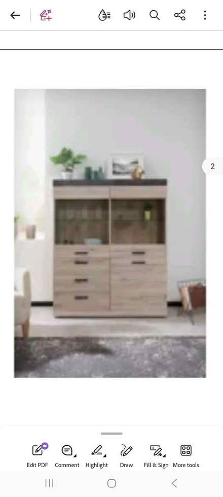 Photo of free Wooden Cabinet with glass door (Putney SW15) #1