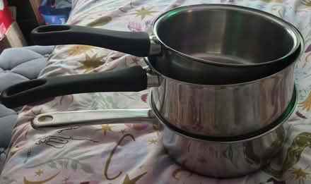 Photo of free 3 saucepans (Rogerstone NP10) #1