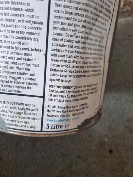 Photo of free Magnolia vinyl paint (West Pennard BA6) #4