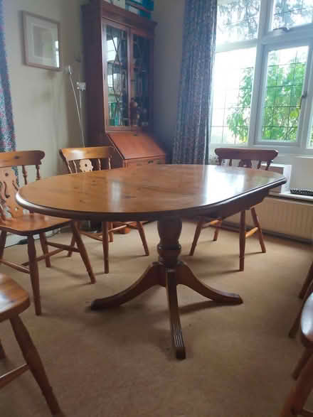 Photo of free Pine dining table and chairs (West Hitchin SG5) #1