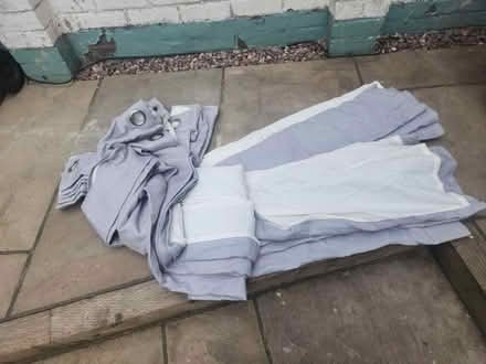 Photo of free Very long Grey curtains (Old trafford M16) #1