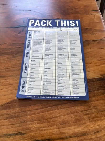 Photo of free Pack this paper pad (Kanata Lakes) #1
