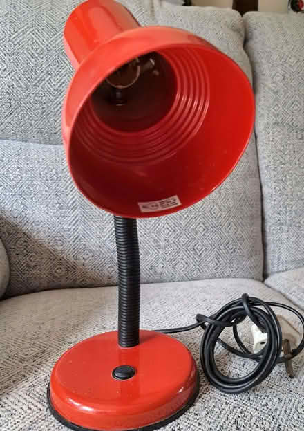 Photo of free Red desk lamp (Moggerhanger MK44) #1