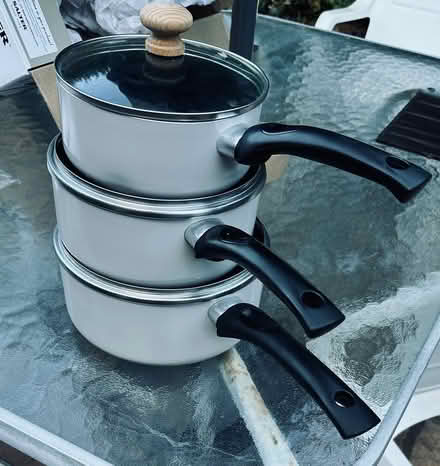 Photo of free Set of 3 saucepans (Sittingbourne ME10) #1