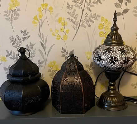 Photo of free Lamp Bundle: 2 Copper & 1 Electric (S350DD, Wharncliffe Side) #1