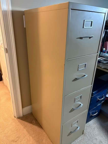 Photo of free Four drawer filing cabinet (North Lincoln, near Hanscom) #2
