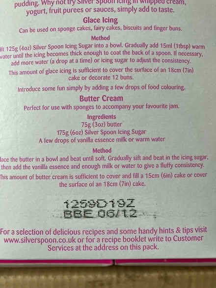 Photo of free 6 boxes icing sugar (Near Moreton in Marsh) #2