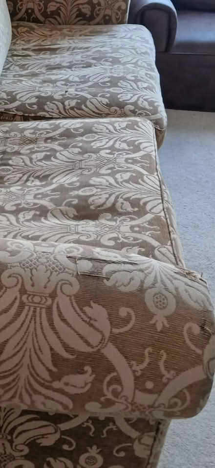 Photo of free 4 seater sofa brown fabrick (S11 8) #3