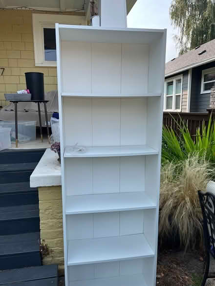 Photo of free Tall white narrow bookshelf (Green Lake) #1