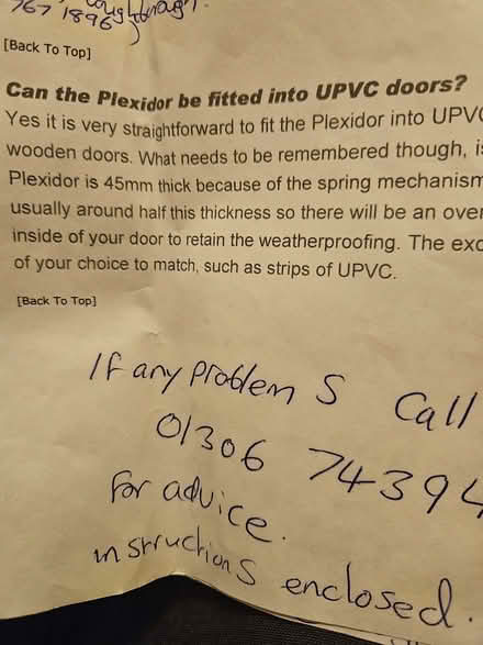 Photo of free Plexidor Pet door (Loughborough LE11) #4